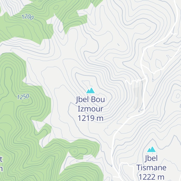 Map of Jbel Bou Izmour