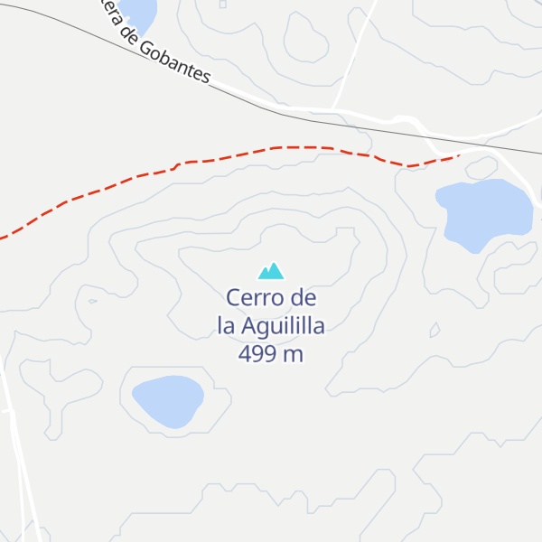 Map of Cerro de la Aguililla