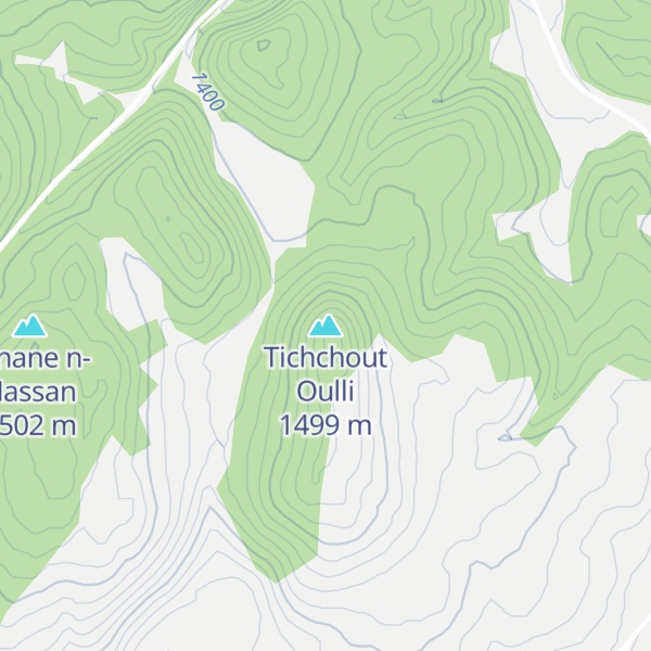 Map of Tichchout Oulli