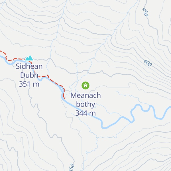 Map of Meanach bothy