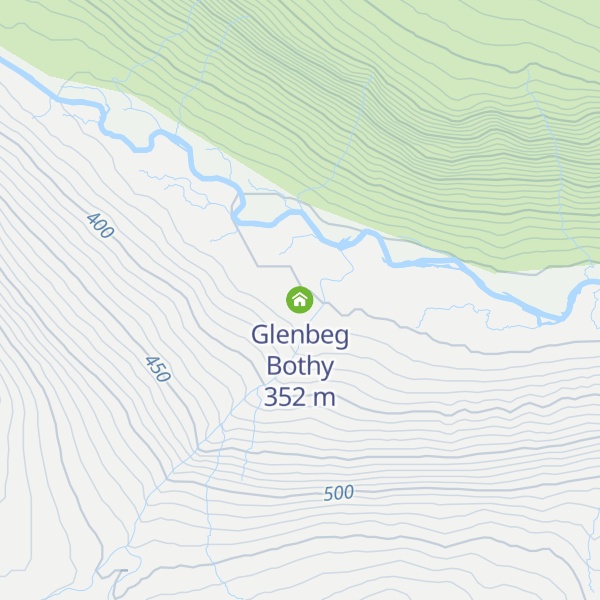 Map of Glenbeg Bothy