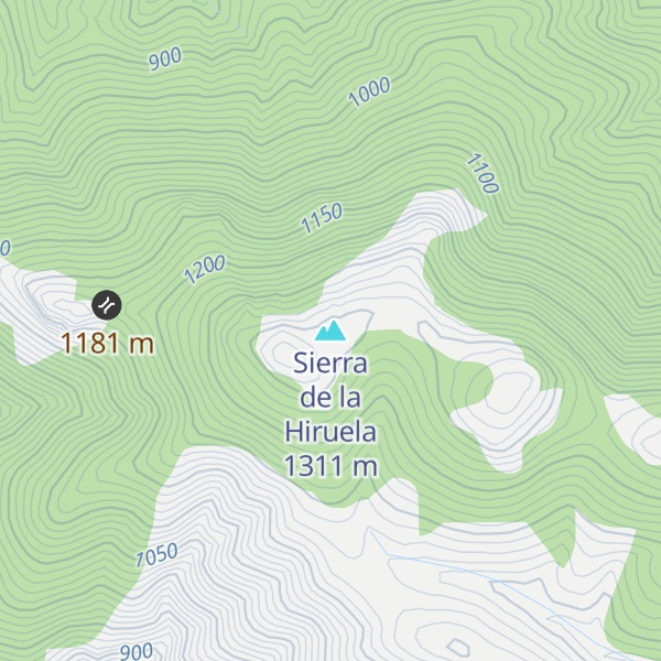 Map of Sierra de la Hiruela