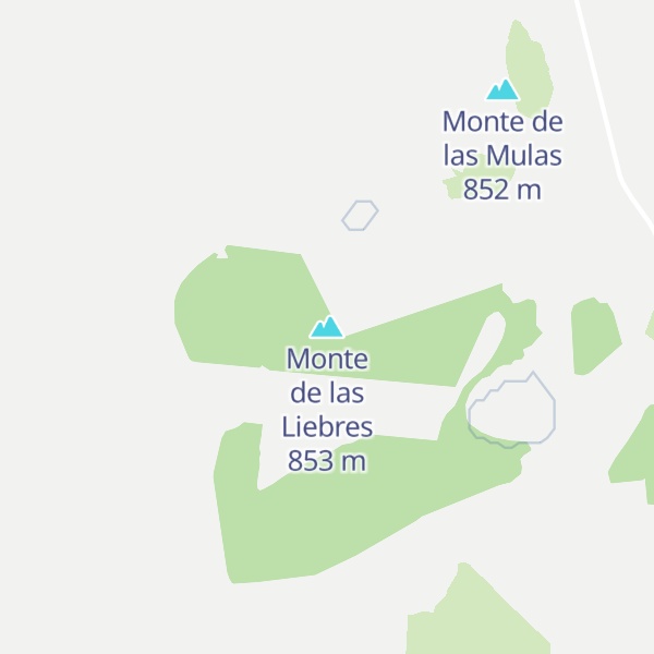 Map of Monte de las Liebres