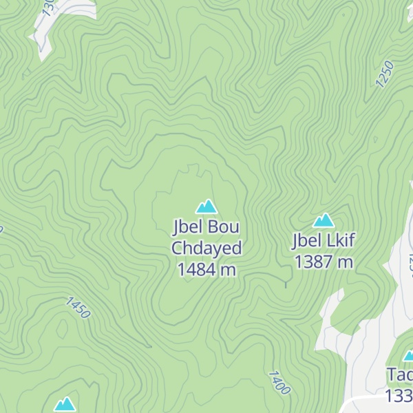 Map of Jbel Bou Chdayed