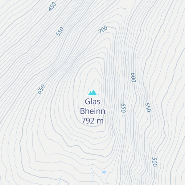 Map of Glas Bheinn
