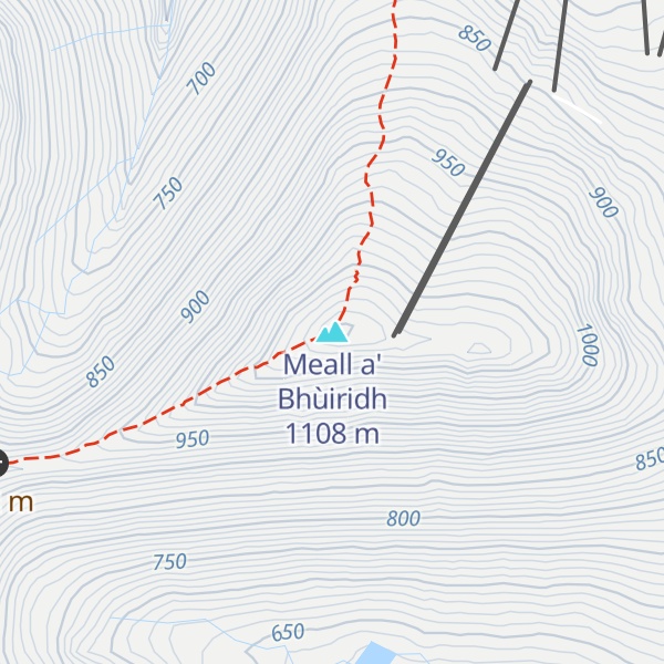 Map of Meall a' Bhùiridh