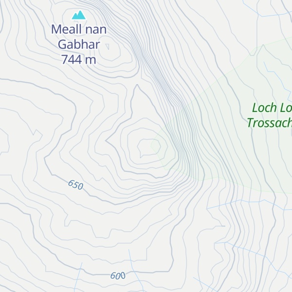 Map of Meall nan Tighearn