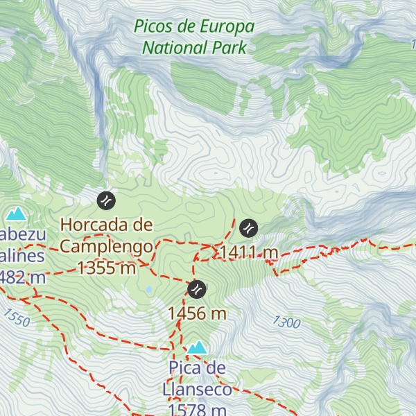 Map of Refugio Cabaña de Amuesa
