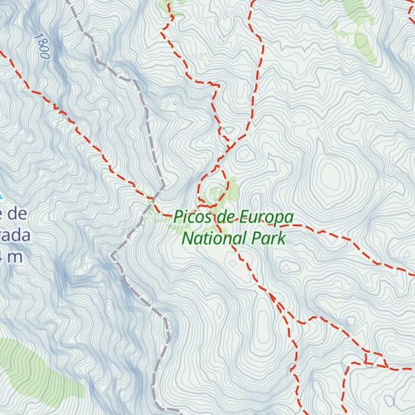 Map of Refugio Jou de los Cabrones