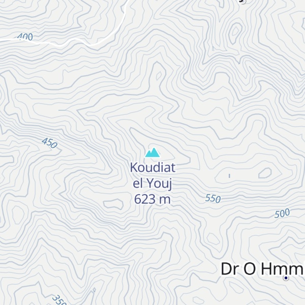 Map of Koudiat el Youj