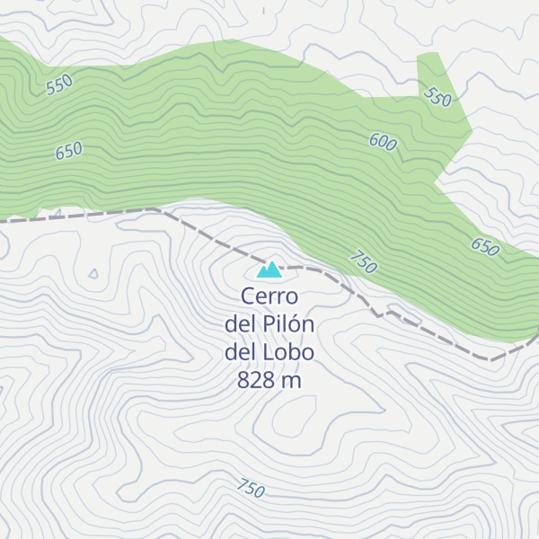 Map of Cerro del Pilón del Lobo