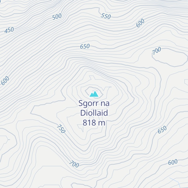 Map of Sgorr na Diollaid