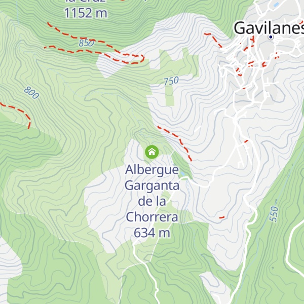 Map of Albergue Garganta de la Chorrera