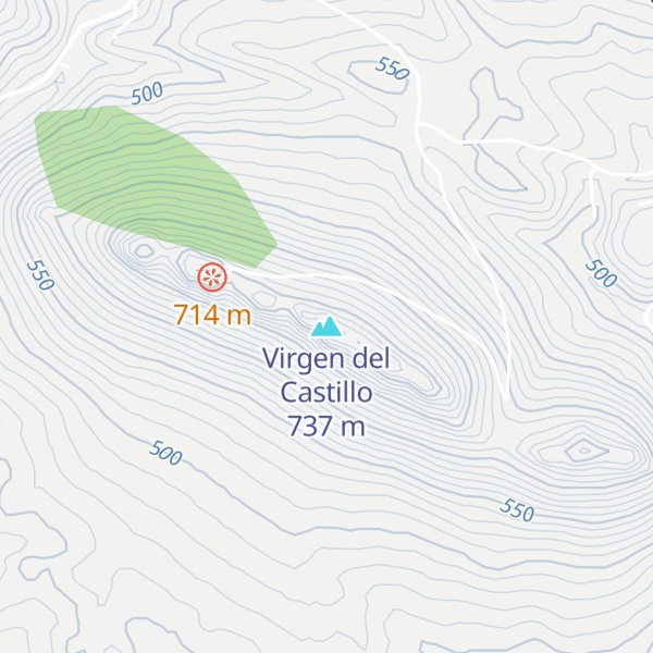 Map of Virgen del Castillo