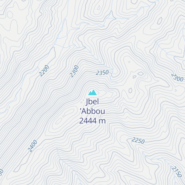 Map of Jbel ’Abbou