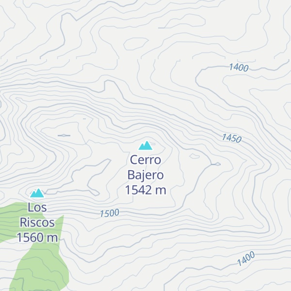 Map of Cerro Bajero