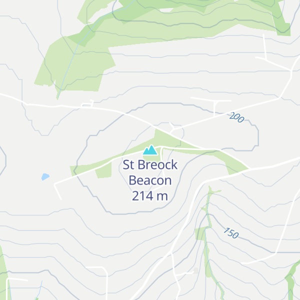 Map of St Breock Beacon