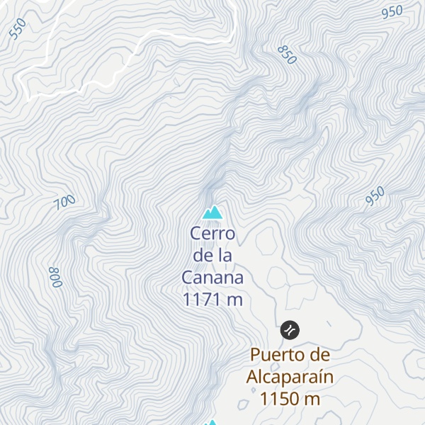 Map of Cerro de la Canana