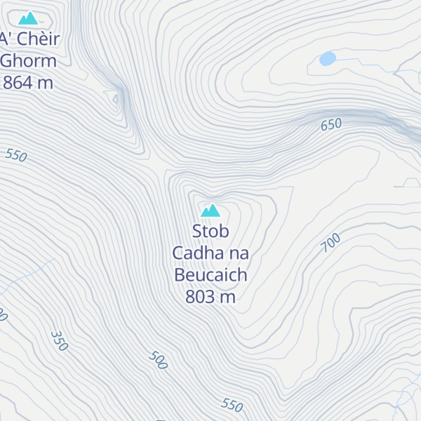 Map of Stob Cadha na Beucaich
