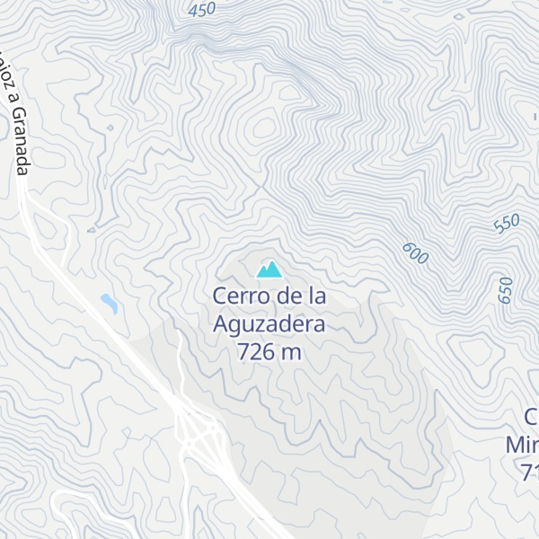 Map of Cerro de la Aguzadera