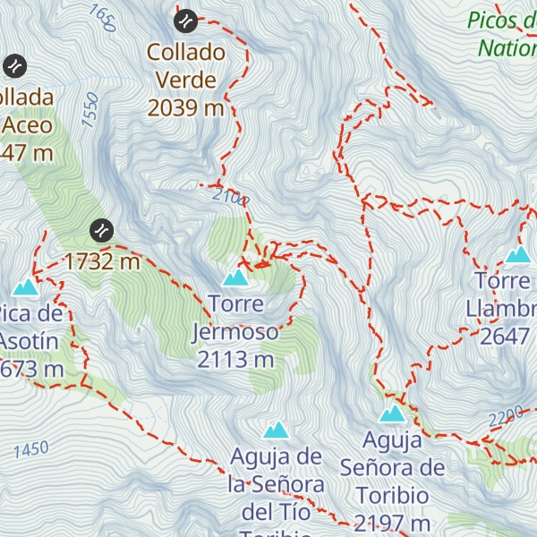 Map of Refugio Collado Jermoso