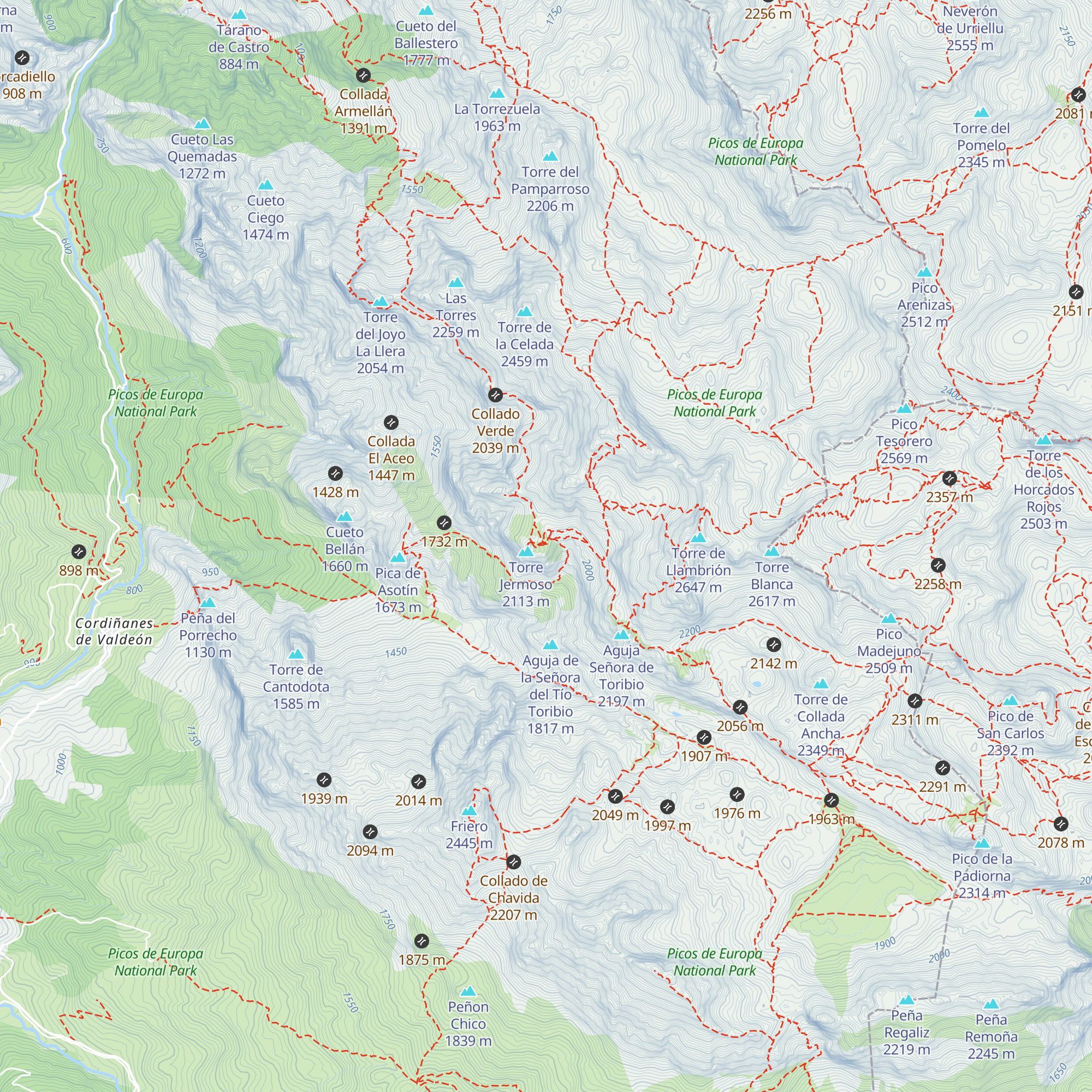 Refugio Collado Jermoso map