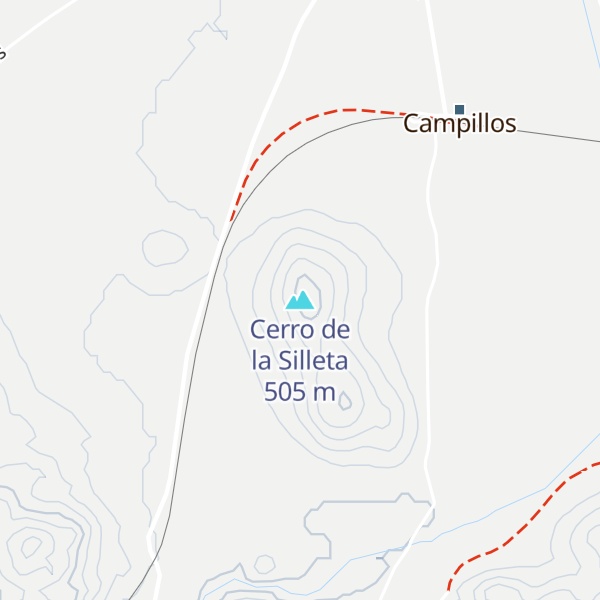 Map of Cerro de la Silleta