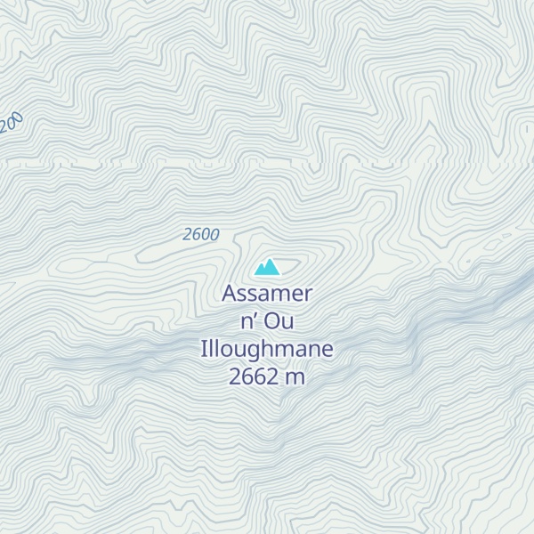 Map of Assamer n’ Ou Illoughmane