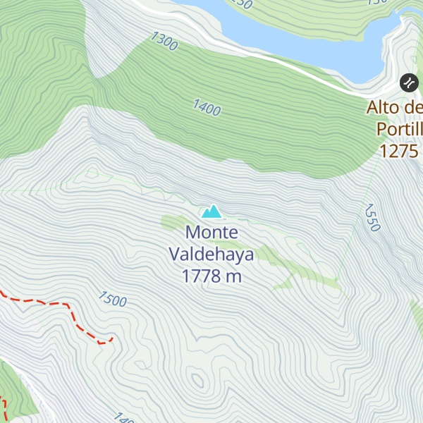 Map of Monte Valdehaya