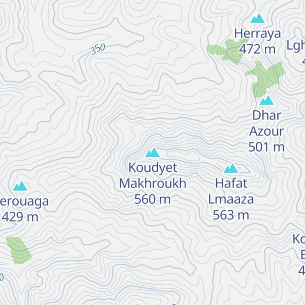 Map of Koudyet Makhroukh