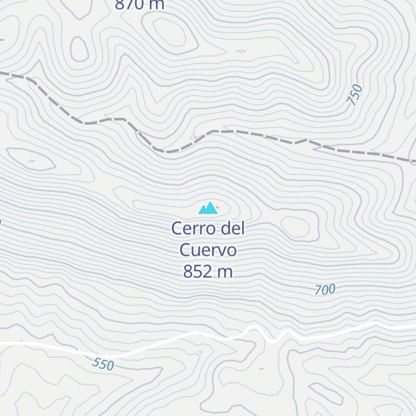 Map of Cerro del Cuervo