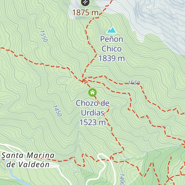 Map of Chozo de Urdías