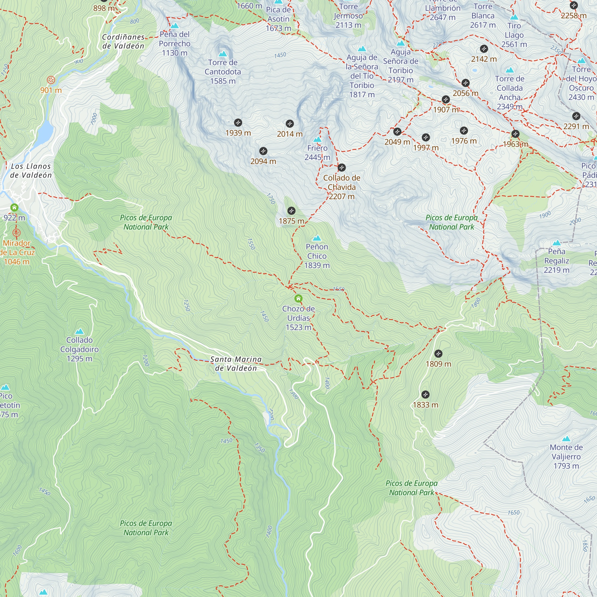 Chozo de Urdías map