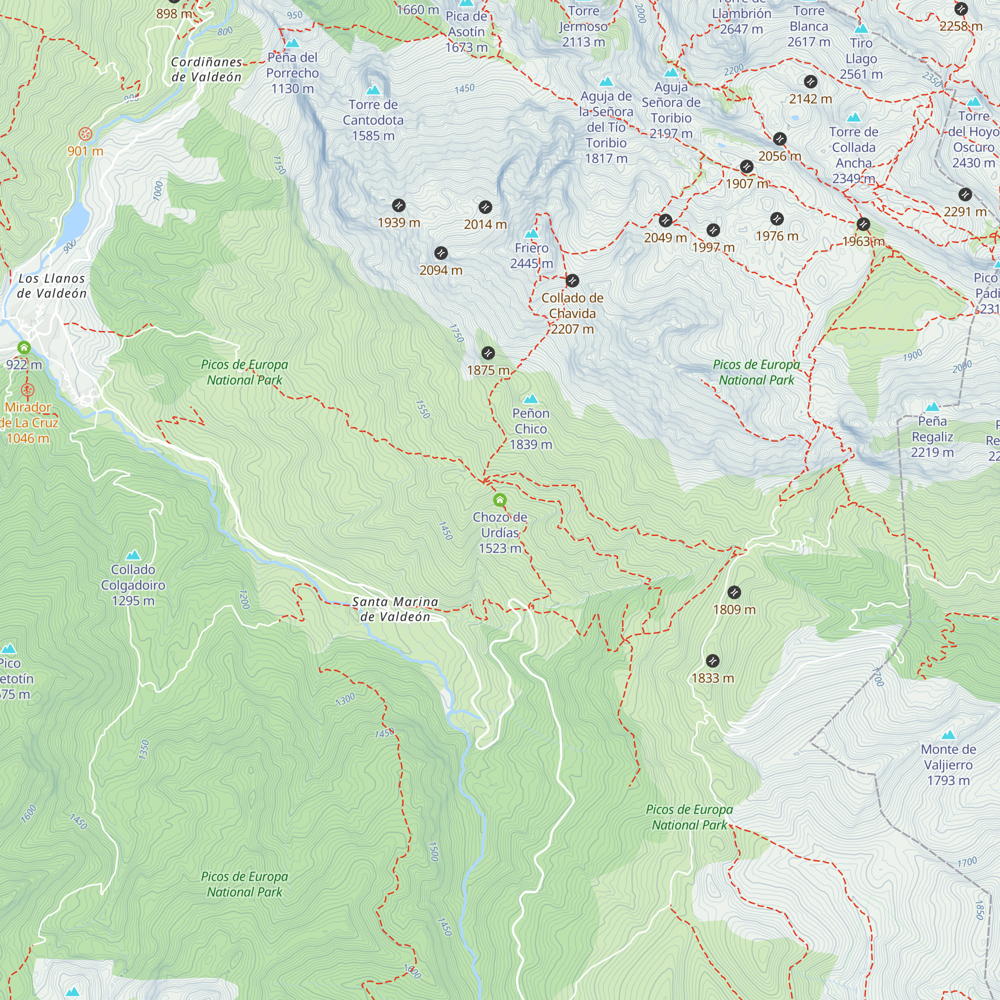 Chozo de Urdías map