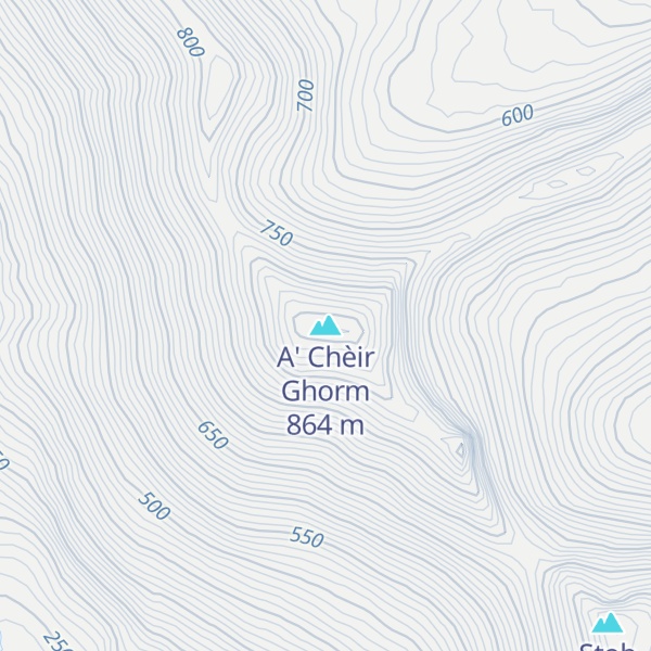 Map of A' Chèir Ghorm