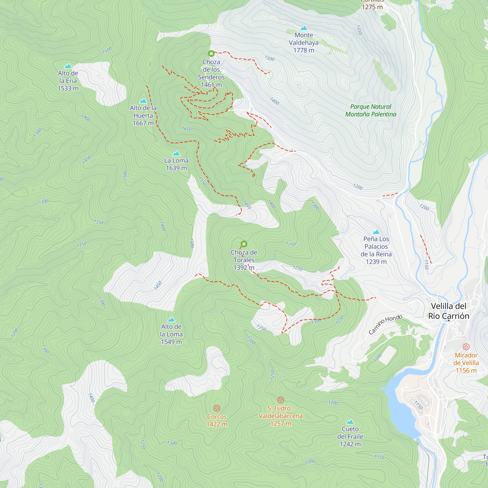 Choza de Torales map