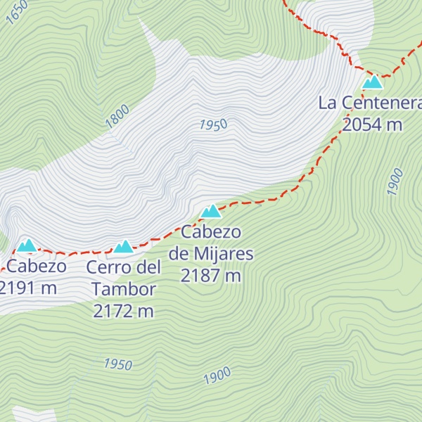 Map of Cabezo de Mijares