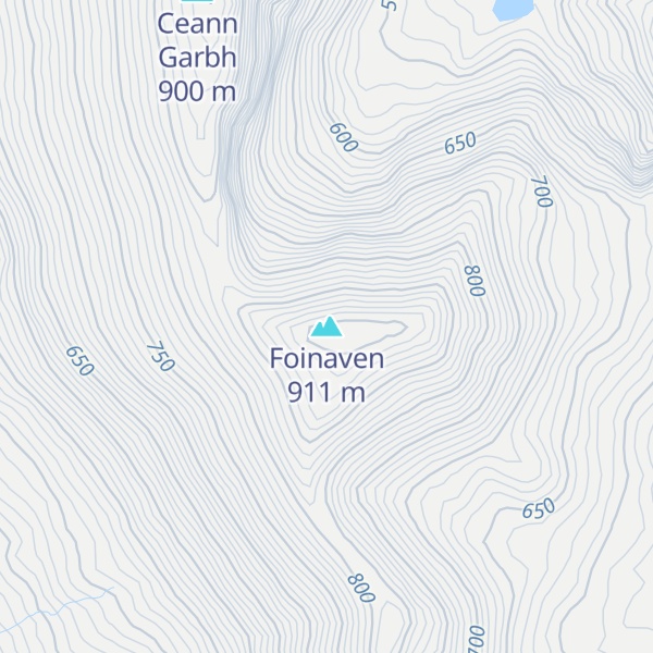 Map of Foinaven