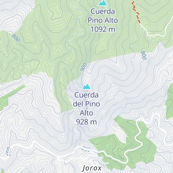 Map of Cuerda del Pino Alto
