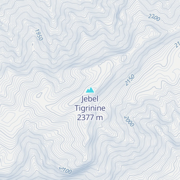 Map of Jebel Tigrinine