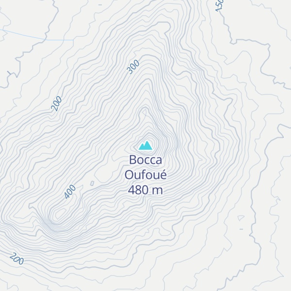 Map of Bocca Oufoué