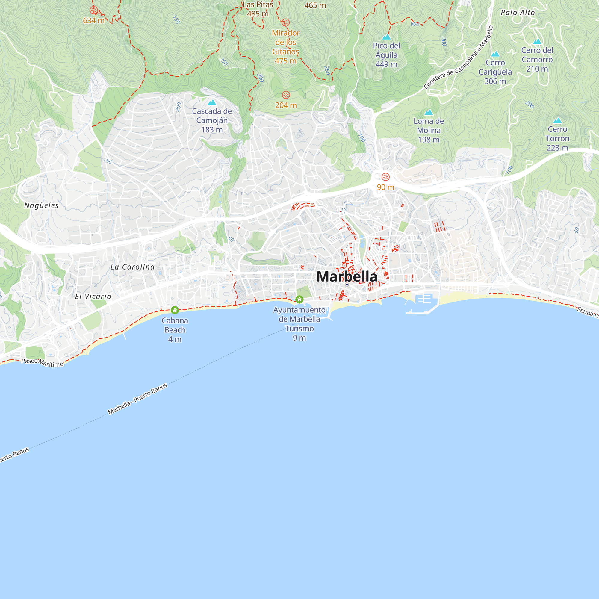Ayuntamuento de Marbella Turismo map