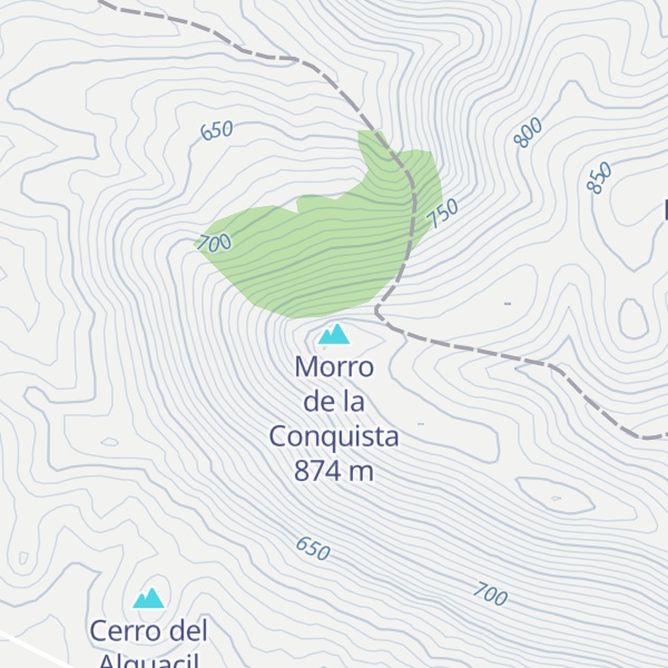 Map of Morro de la Conquista