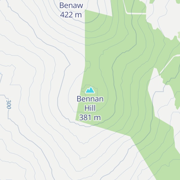 Map of Bennan Hill