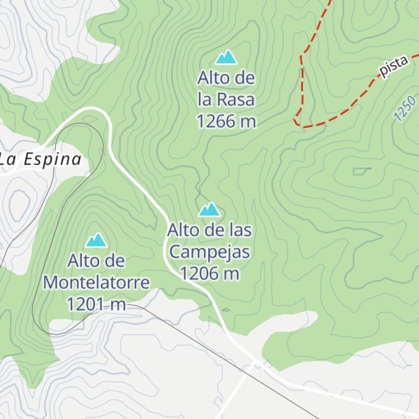 Map of Alto de las Campejas