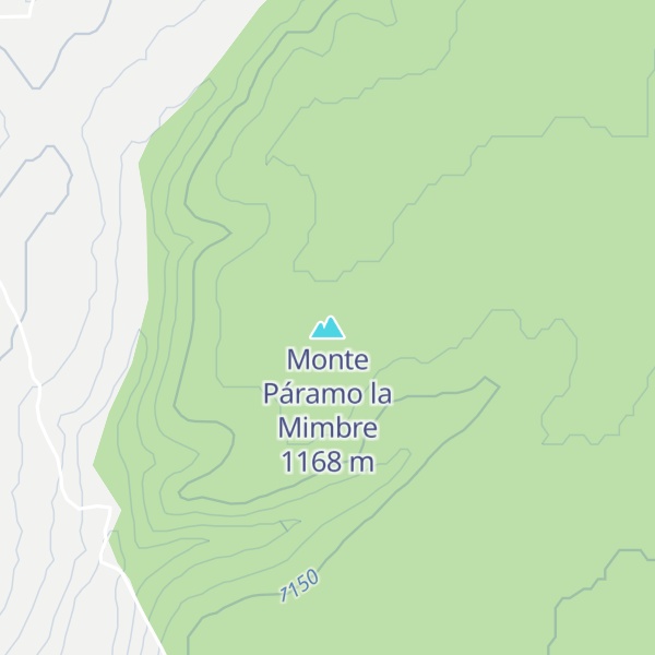 Map of Monte Páramo la Mimbre
