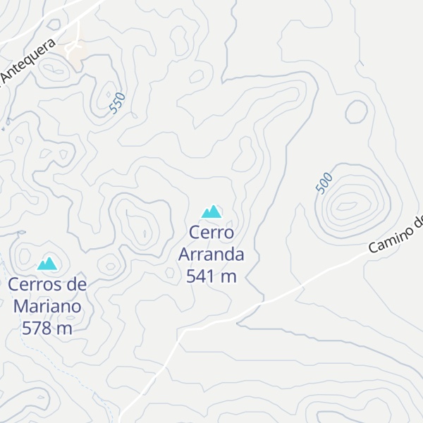 Map of Cerro Arranda