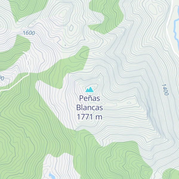 Map of Peñas Blancas