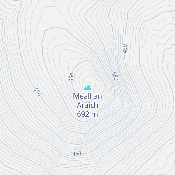 Map of Meall an Araich