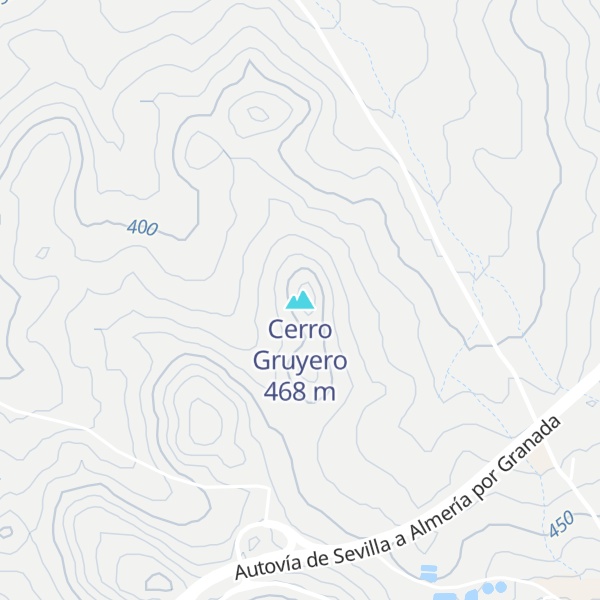 Map of Cerro Gruyero